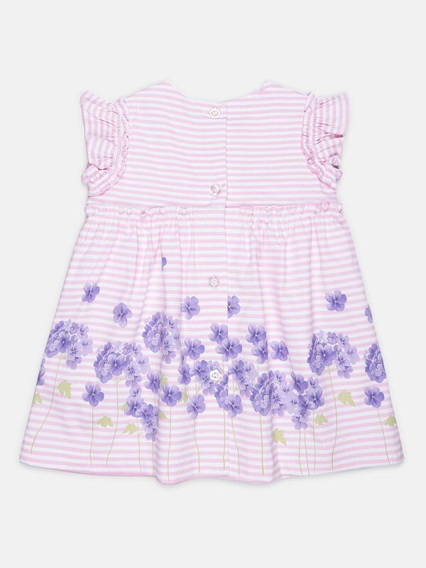 Pink Striped Satin Dress image number null